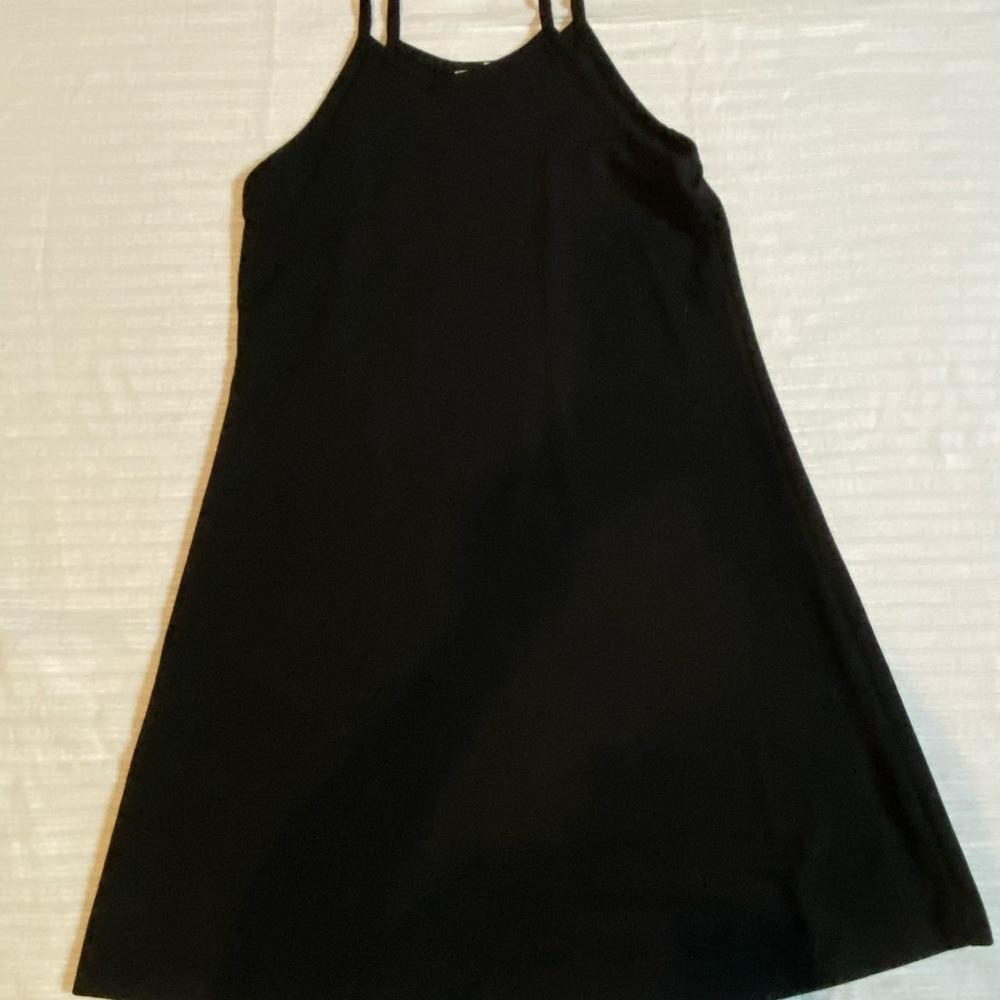 Black spaghetti strap dress